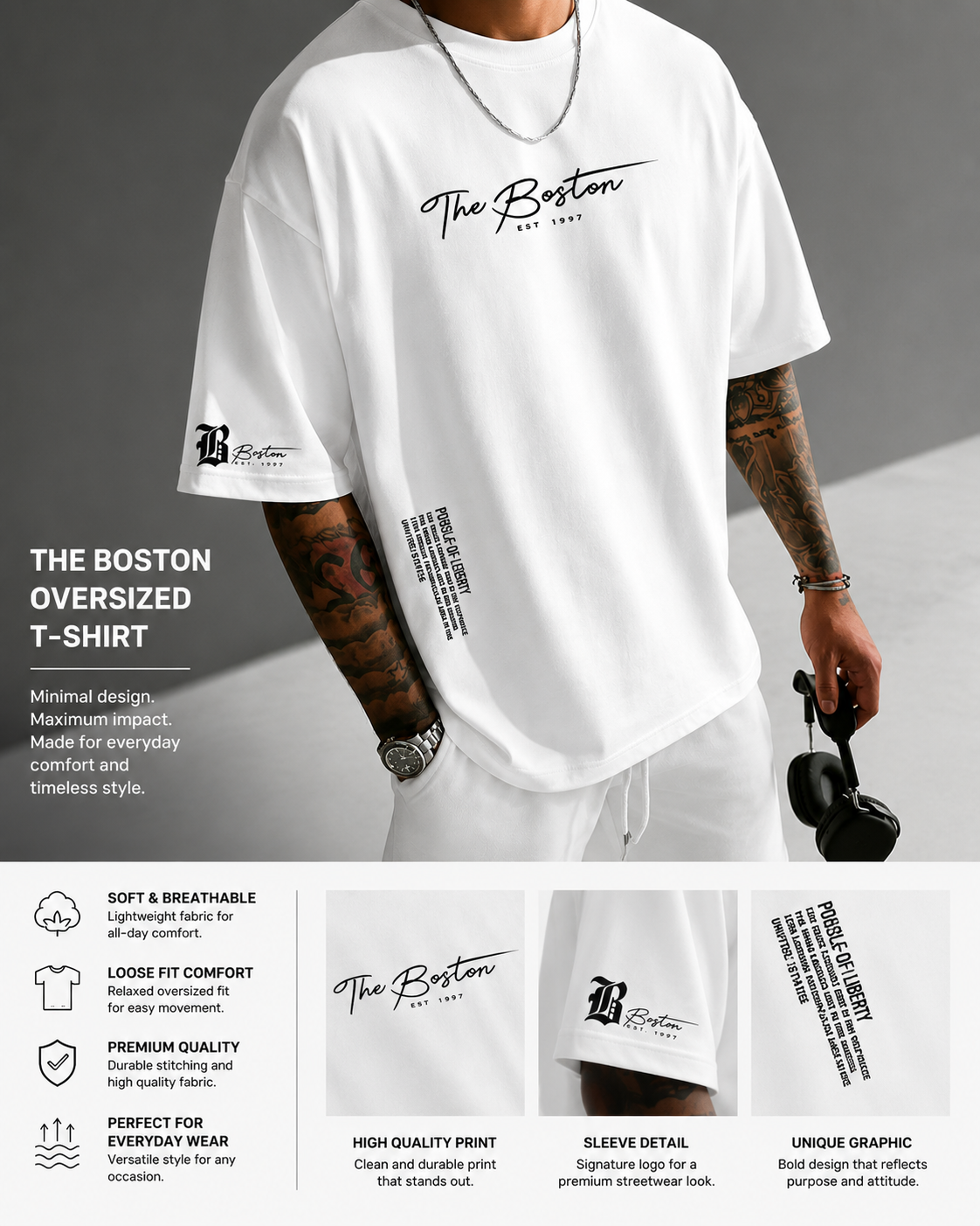 LOGAN /MEN'S URBAN STYLE T-SHIRT