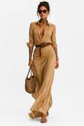 SCARLETT / MONACO BELTED MAXI DRESS