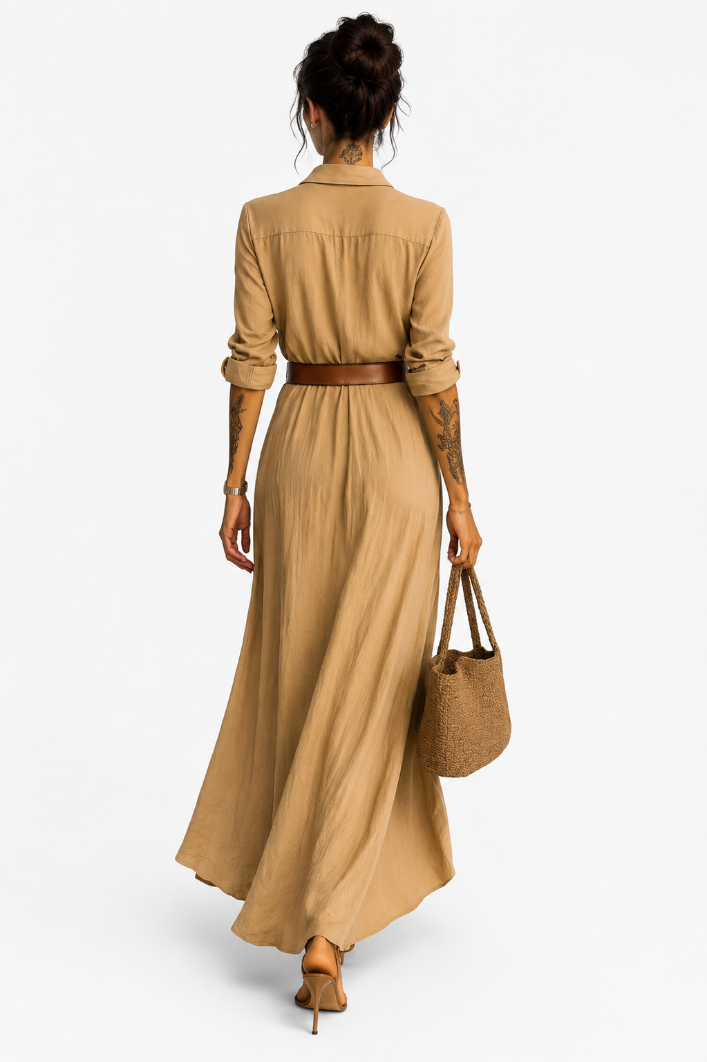 SCARLETT / MONACO BELTED MAXI DRESS