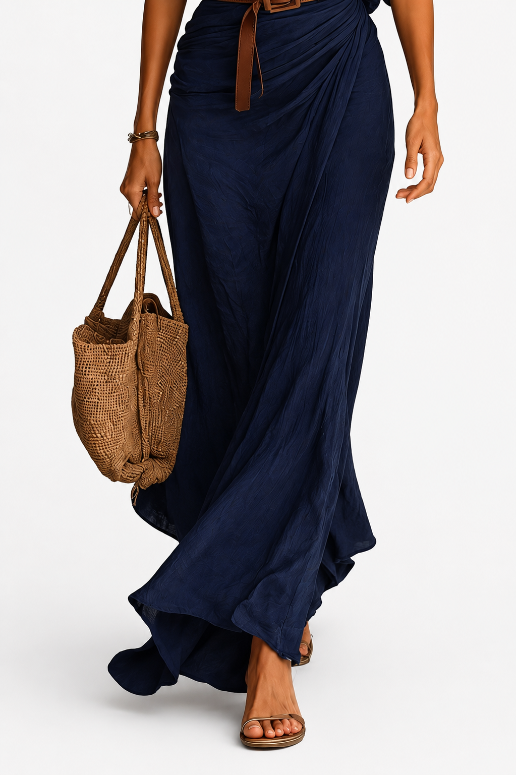 SCARLETT / MONACO BELTED MAXI DRESS
